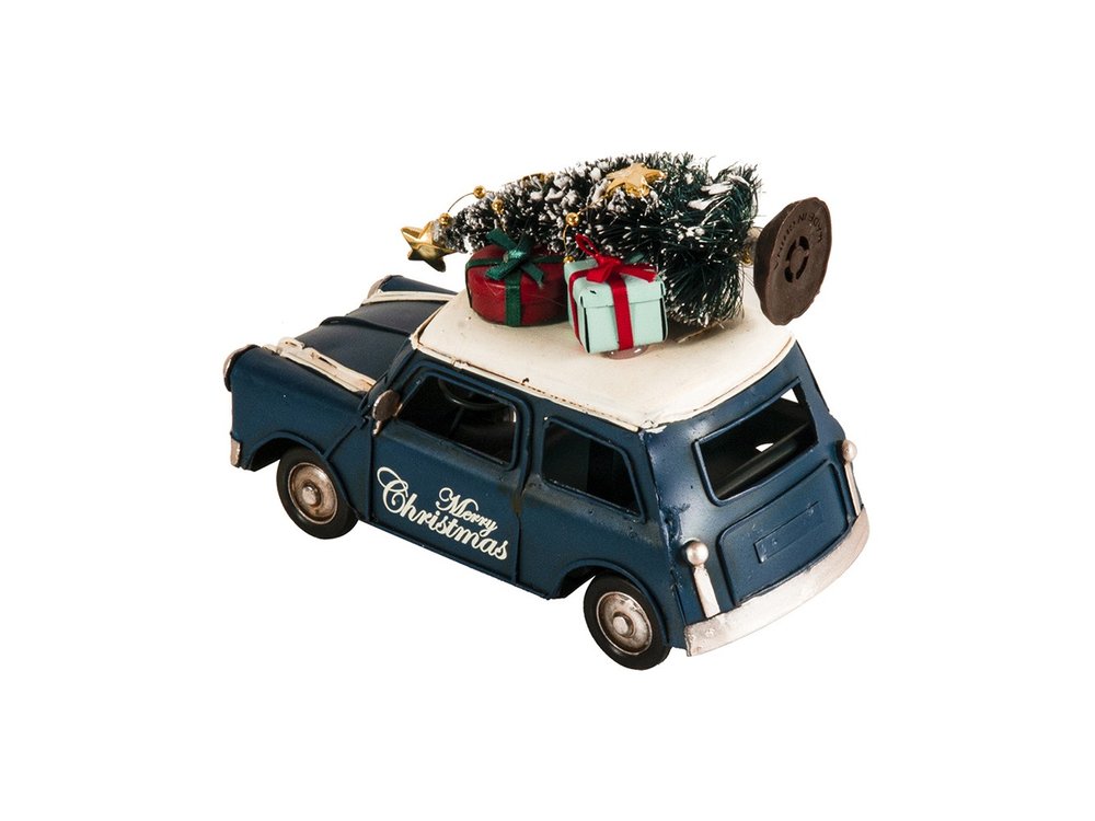 4" Blue Metal Hand Painted Model Car