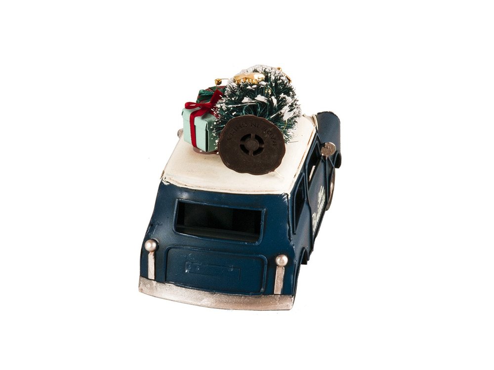 4" Blue Metal Hand Painted Model Car