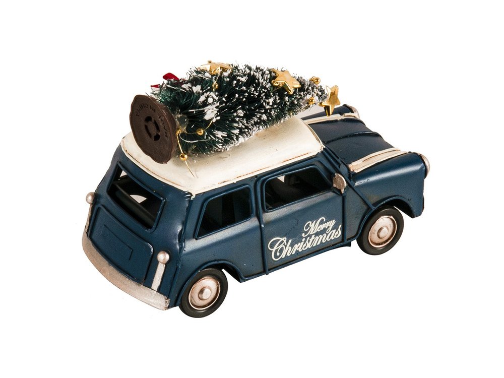 4" Blue Metal Hand Painted Model Car