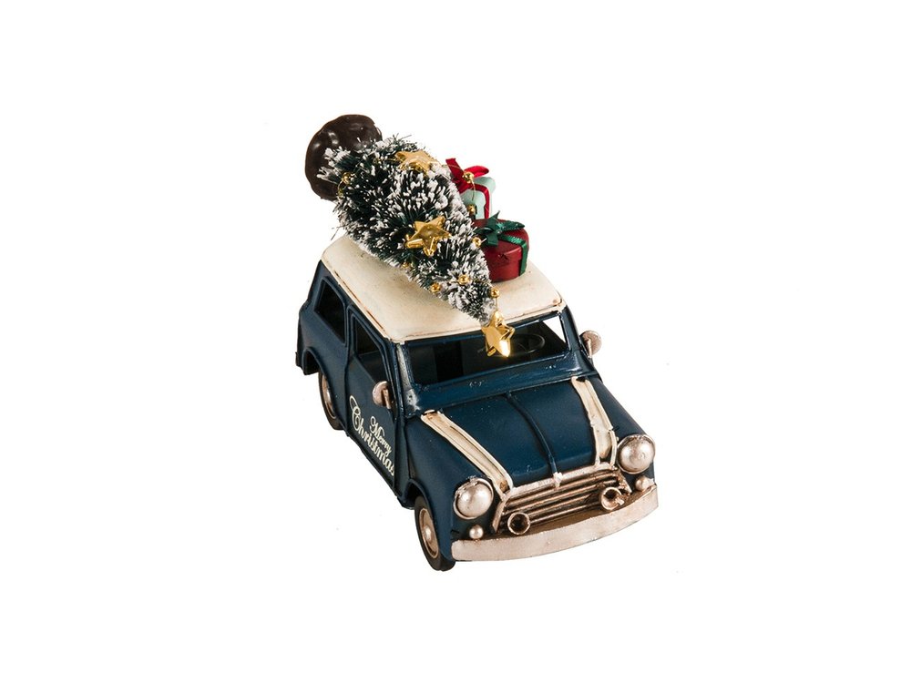 4" Blue Metal Hand Painted Model Car
