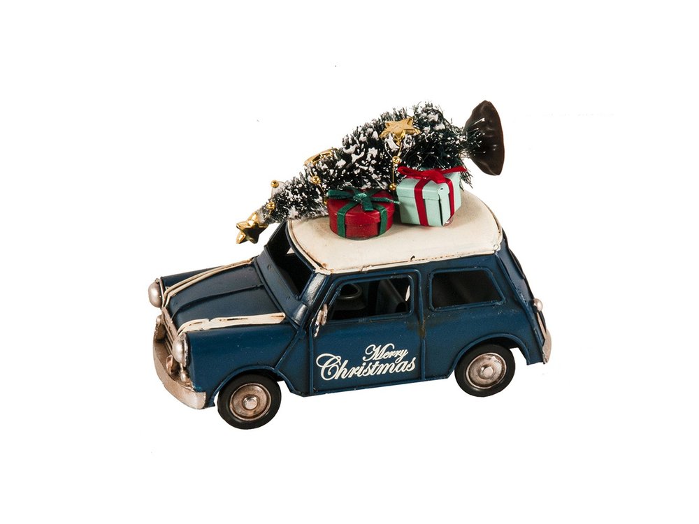 4" Blue Metal Hand Painted Model Car