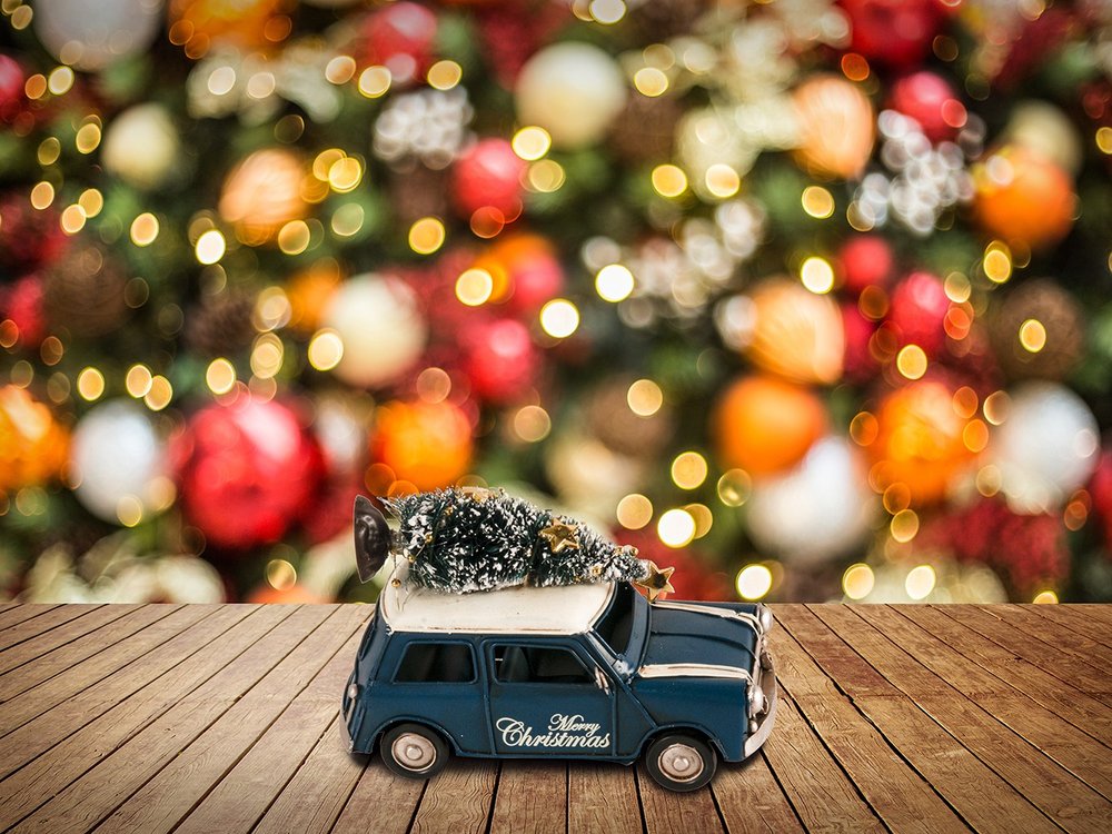 4" Blue Metal Hand Painted Model Car