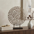 Bronze and Black Abstract Coral Sculpture