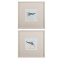 Set of Two Sandpipers Watercolor Wall Art on a white background