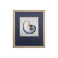 Set of Two Ocean Seashells Wall Art on a white background