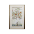 Set of Two Trees in the Fall Wall Art on a white background