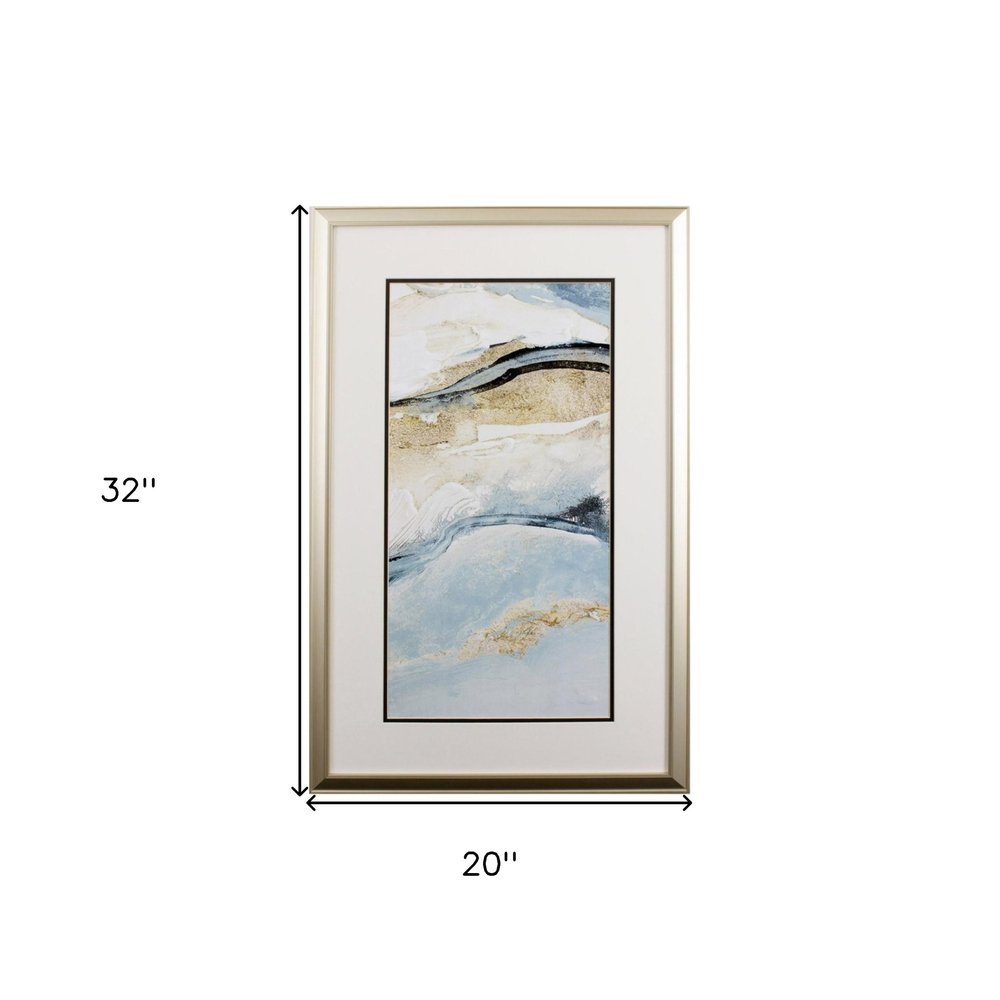 Set of Two Sandy Beach Abstract Wall Art on a white background