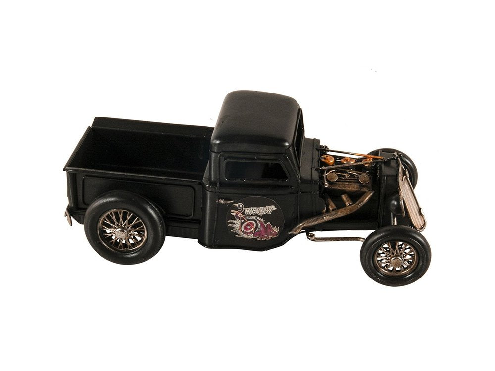 5" Black Metal Hand Painted Model Car