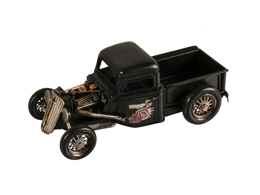 5" Black Metal Hand Painted Model Car