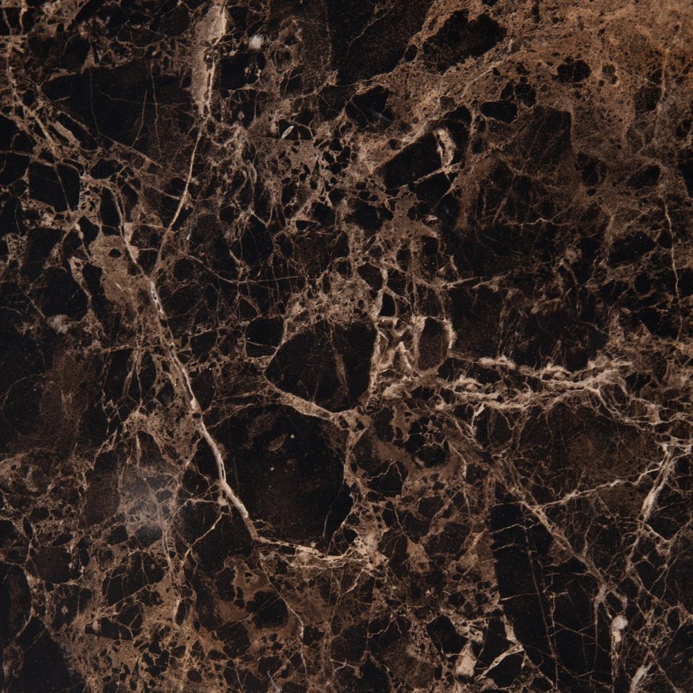 Metro Black Wood and Marble Bar Cabinet close-up detail