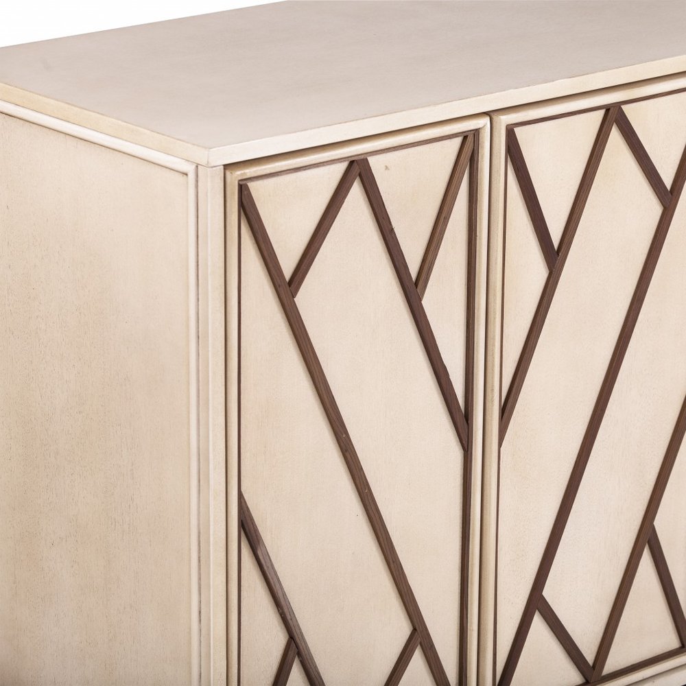 Champagne Deco Buffet Storage Cabinet close-up detail