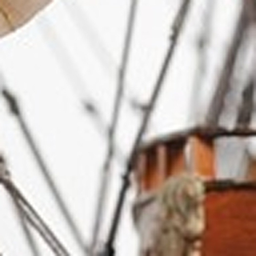 27" Brown Solid Wood Hand Painted Boat Model Boat.