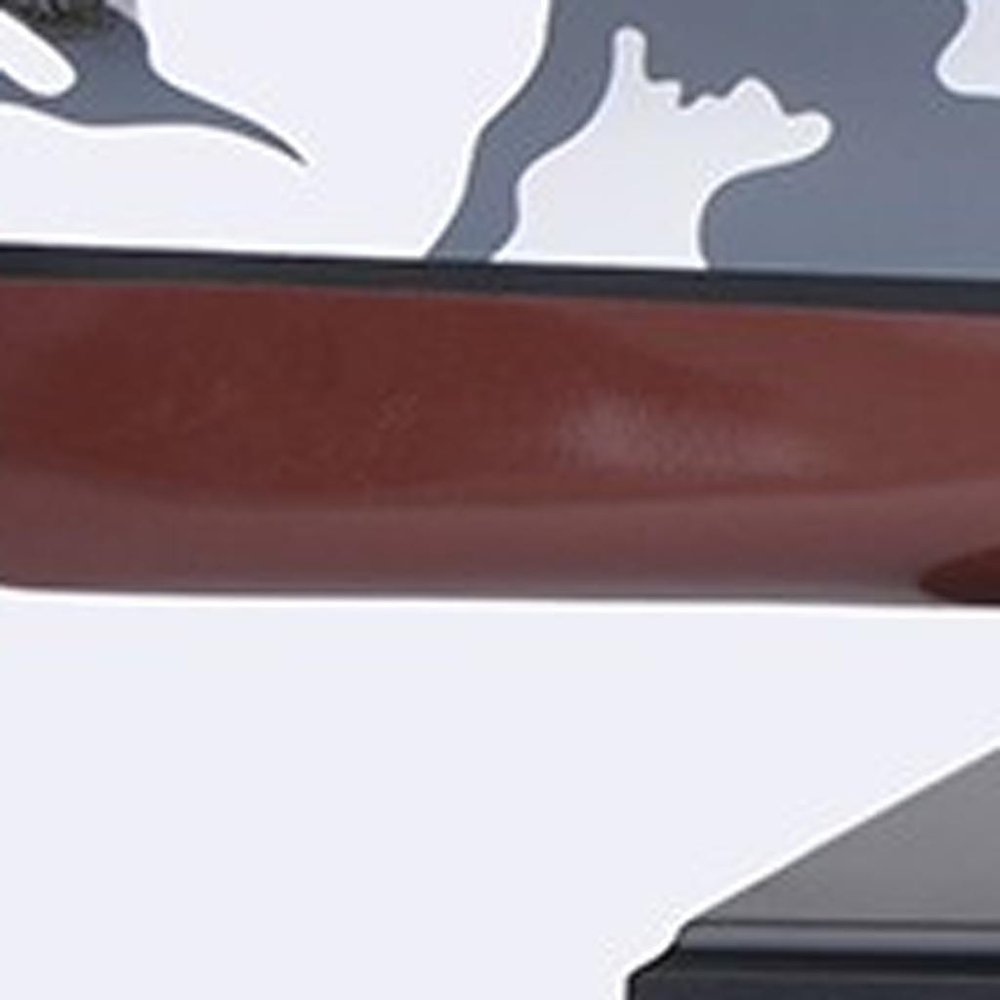 16" Gray And White Manufactured Wood Hand Painted Sculpture. Sculpture in gray wood.