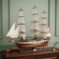 50" Wood Brown Hand Painted Sculpture