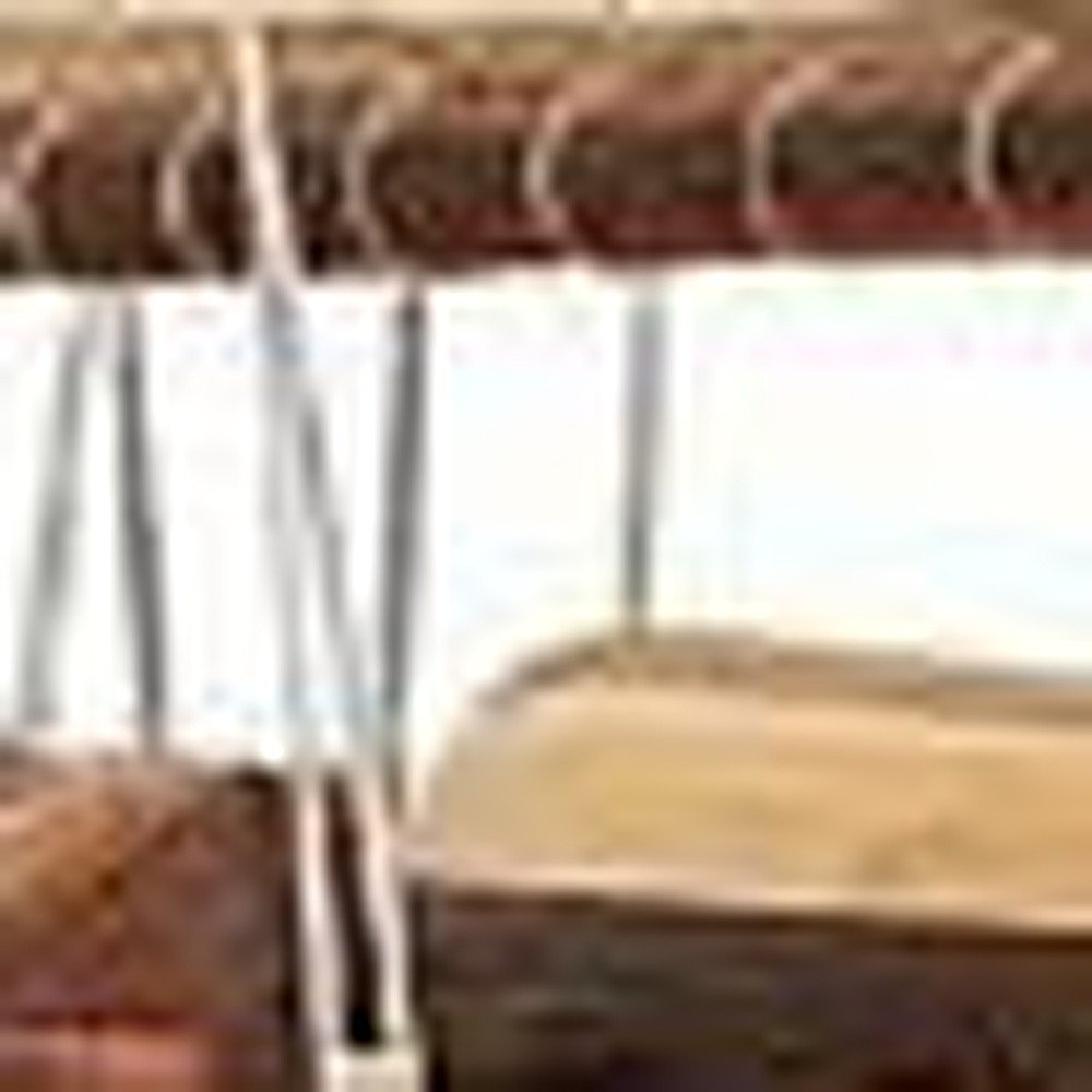 46" Brown Solid Wood Hand Painted Boat Model Boat