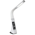 Contemporary White Sanitizing LED Desk Lamp on a white background