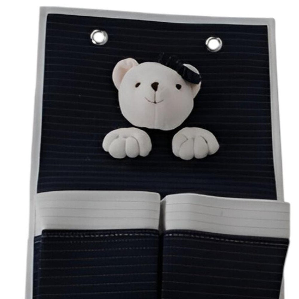 Set of Two Black And White Fabric Wall Hanger