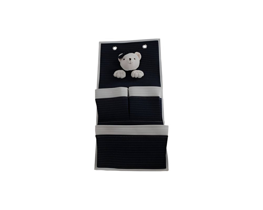 Set of Two Black And White Fabric Wall Hanger
