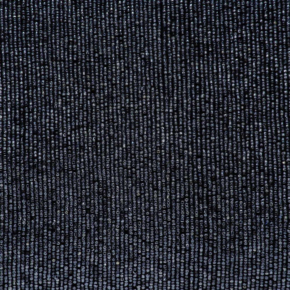 Shimmering Metallic Blue Beaded Luxury Throw Pillow close-up detail