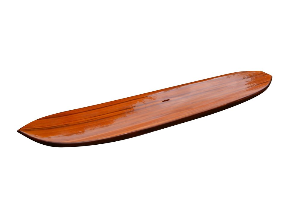 5" Brown Solid Wood Outdoor Game. Outdoor accessories-decor-garden-game isolated on a plain white background, finished in brown wood.