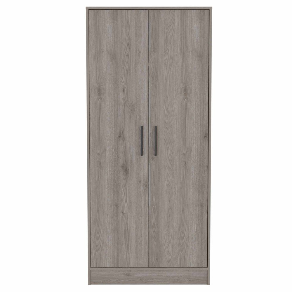 71" Light Gray Wood Single Drawer Combo Dresser on a white background