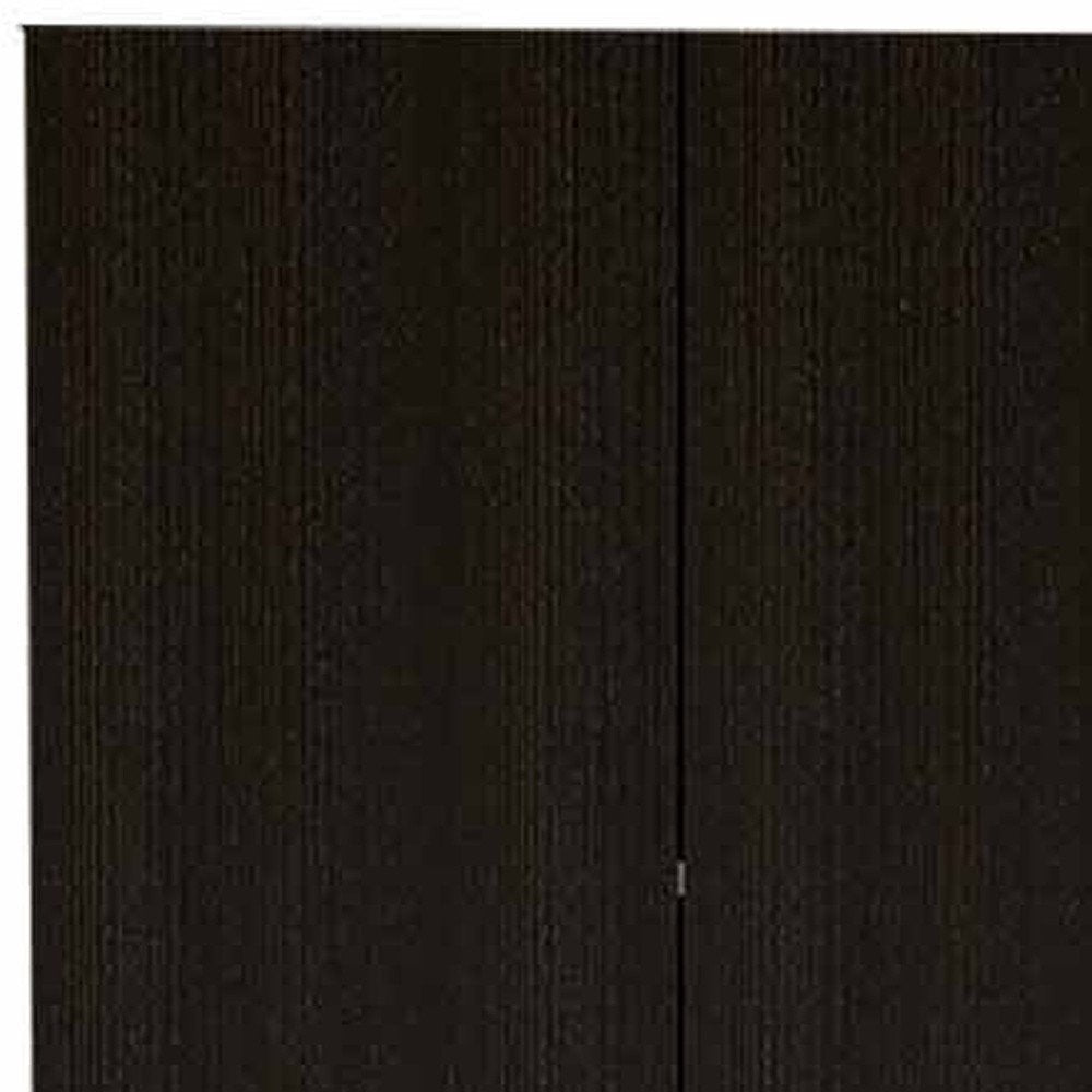 79" Black Wood Pantry Or Storage Closet - 78.70" H x 23.30" W x 14.50" D