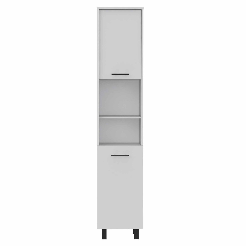 79" White Wood Pantry Or Storage Closet