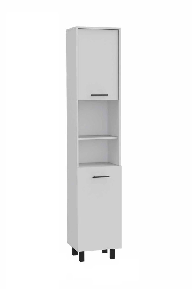 79" White Wood Pantry Or Storage Closet