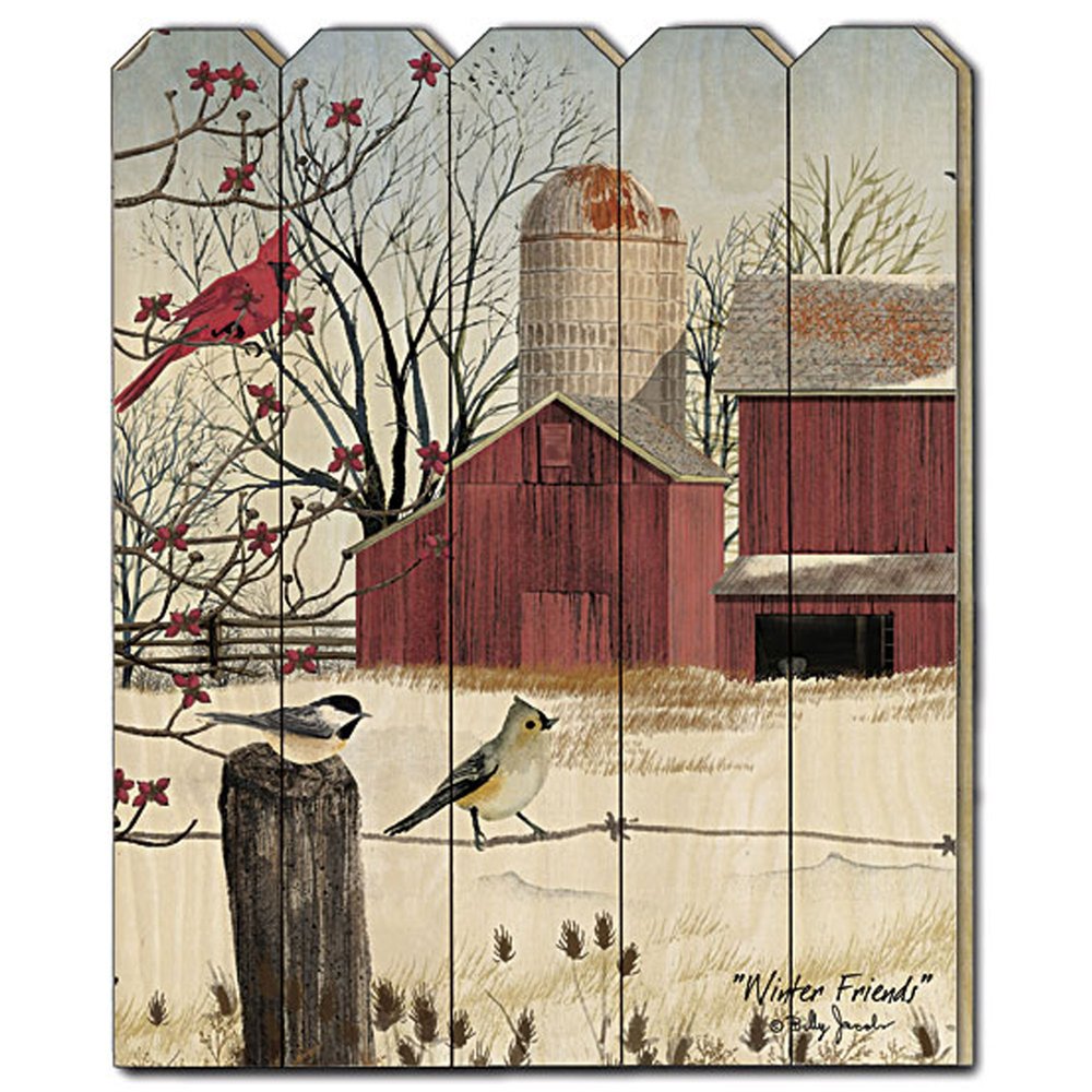 Winter Friends Unframed Print Wall Art on a white background