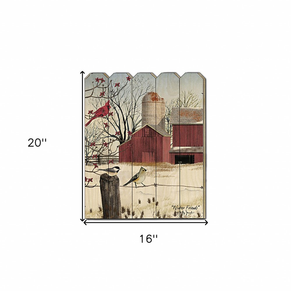 Winter Friends Unframed Print Wall Art on a white background