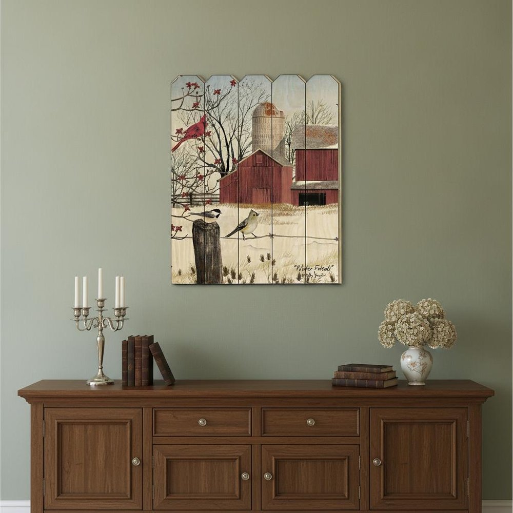 Winter Friends Unframed Print Wall Art in a home interior