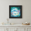Woodland Cove Mermaid 1 Black Framed Print Wall Art
