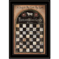 Woolsey Board Game 2 Black Framed Print Wall Art on a white background