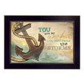 You Are my Anchor Black Framed Print Wall Art on a white background