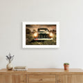 Wrong Lane 1 White Framed Print Wall Art