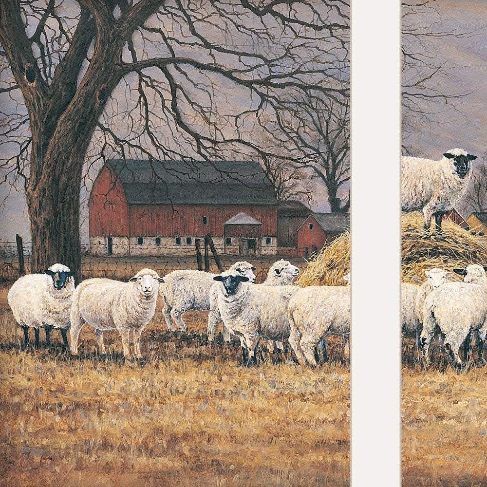 Wool Gathering 2 White Framed Print Wall Art in a home interior