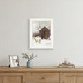Winter Coat 1 White Framed Print Wall Art
