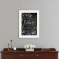 Yet to Bloom 3 White Framed Print Wall Art