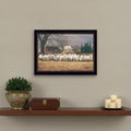 Wool Gathering 1 Black Framed Print Wall Art
