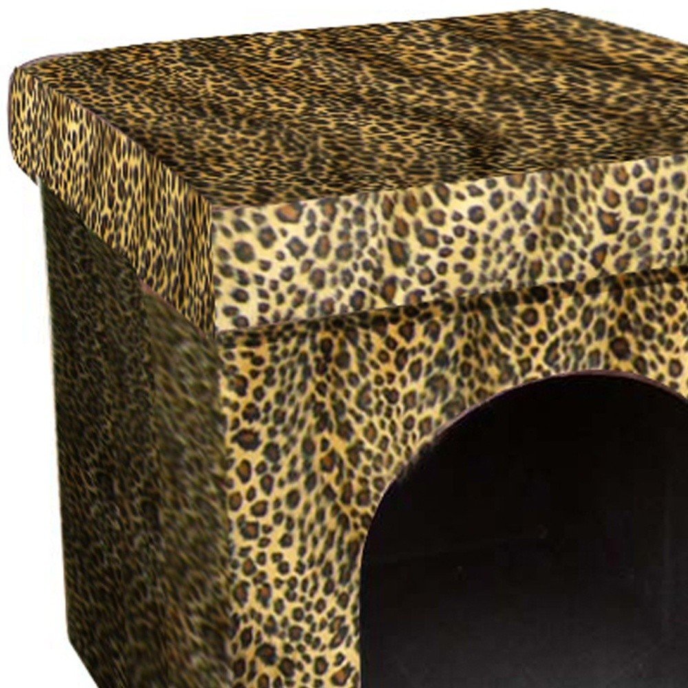 15" X 15" Dog Sofa Pet Bed detail shot of the dark brown wood finish.