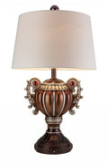 Tall Bronze Urn Shaped Table Lamp on a white background