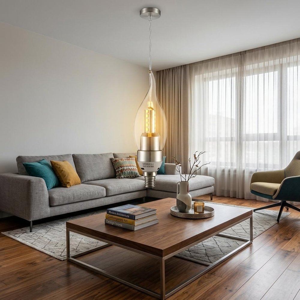Five Light Glam Gold and Faux Crystal Chandelier in a home interior