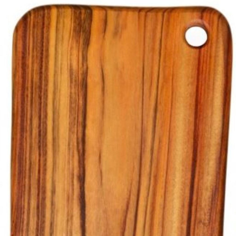 Natural Rounded Rectangle Anti-Bacterial Cutting Board close-up detail