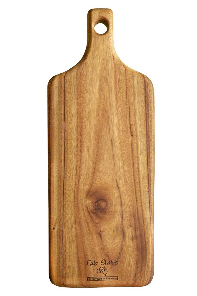 Natural Laurel Wood Anti Bacterial Paddle Board on a white background