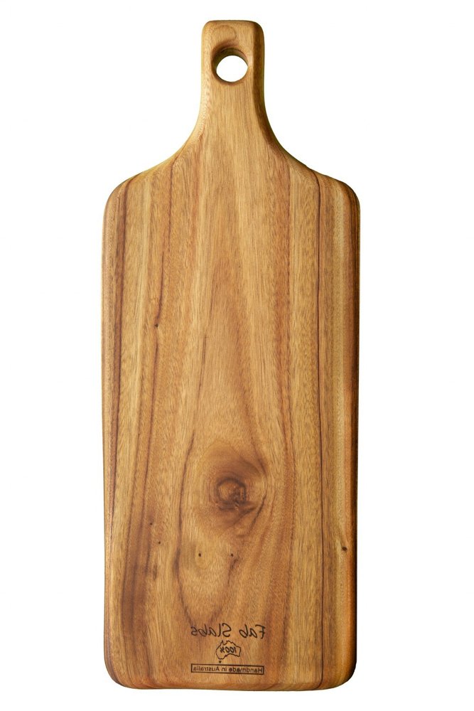 Natural Laurel Wood Anti Bacterial Paddle Board on a white background