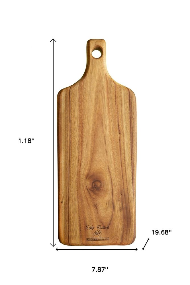 Natural Laurel Wood Anti Bacterial Paddle Board on a white background