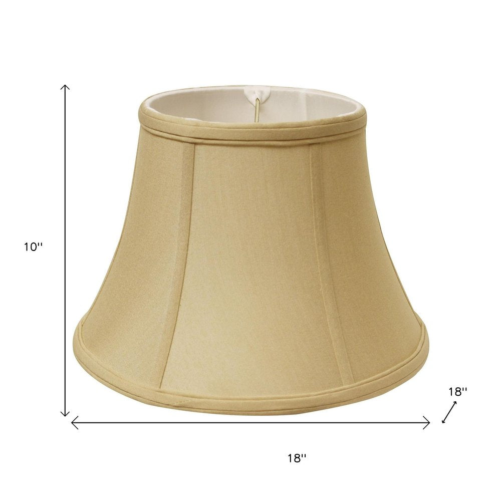 Tan No Slub Innsbruck Drum Lamp Shade on a white background