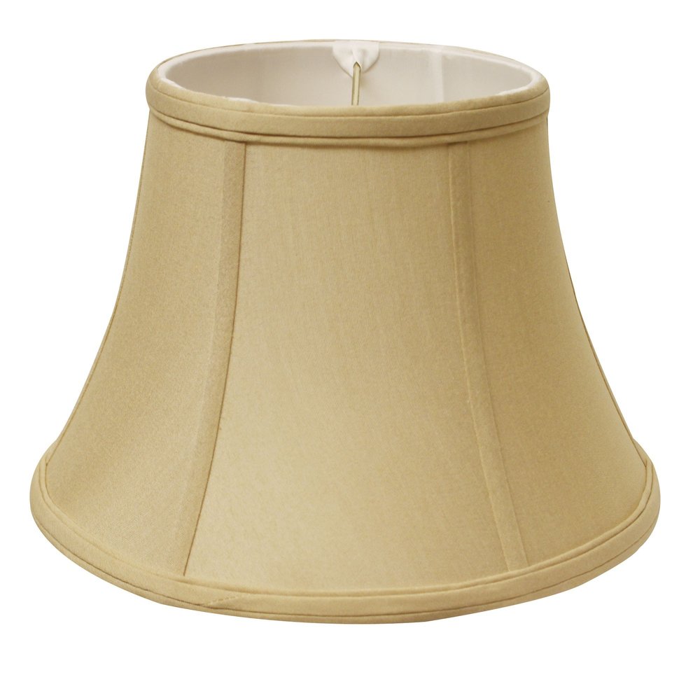 Tan No Slub Innsbruck Drum Lamp Shade on a white background