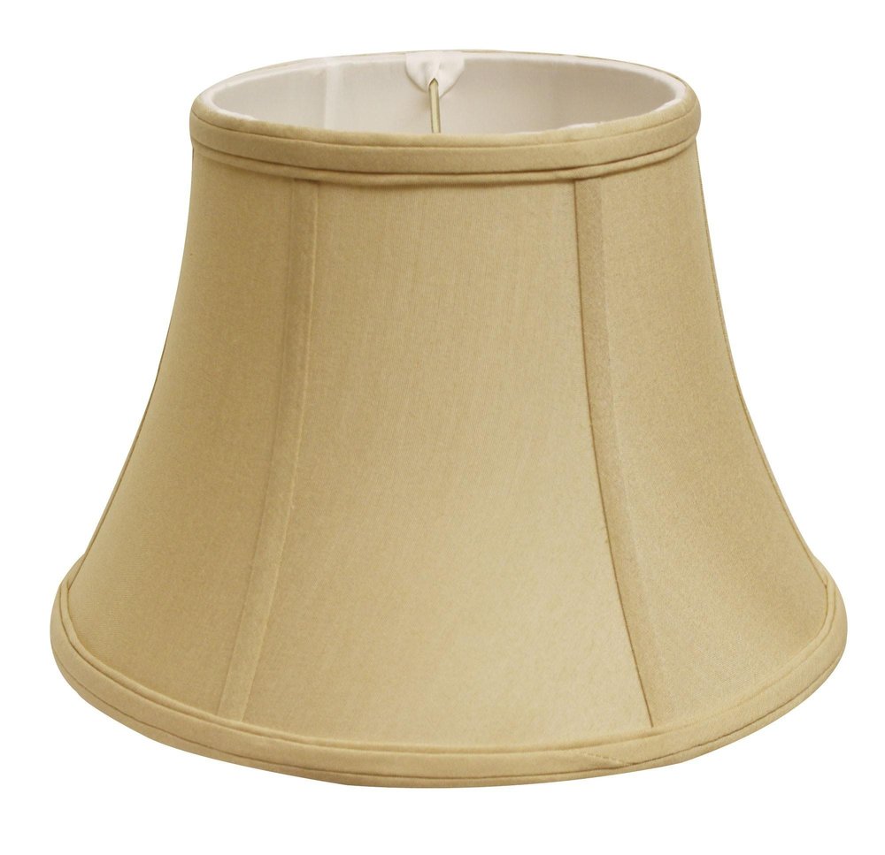 Tan No Slub Innsbruck Drum Lamp Shade on a white background