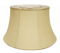 Tan Linen Drum Lamp Shade on a white background